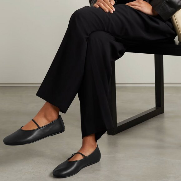 THE ROW Elastic leather ballet flats Sz 36 - Picture 2 of 7